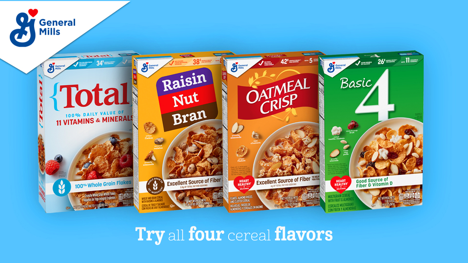 Basic 4 Heart Healthy Cereal, Fruit and Nut Fiber Cereal with Whole ...