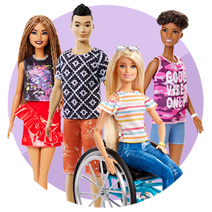 Barbie Ken Fashionistas Doll #195 with Wheelchair and Ramp, Beach
