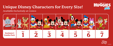 Unique Disney characters for every size!