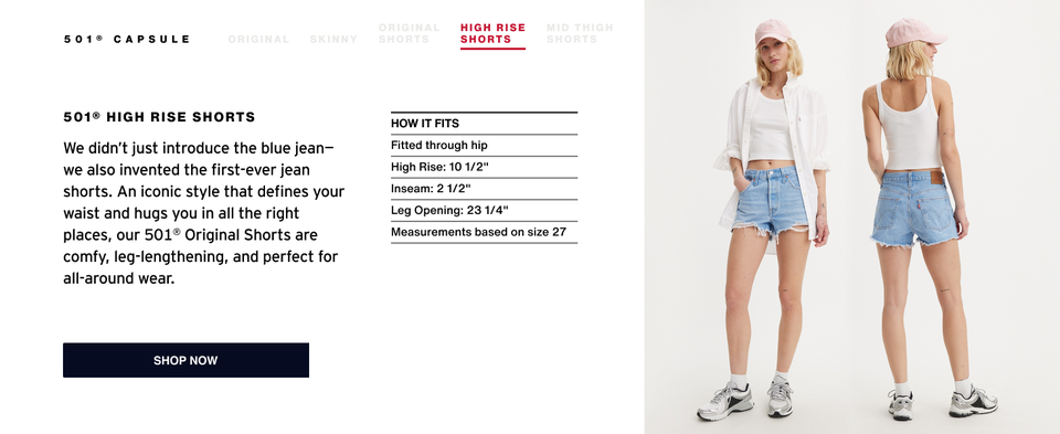 Jcpenney womens levi shorts deals
