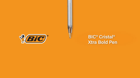 BIC Cristal Xtra Bold Fashion Ball Pen (1.6mm) 8-Pack Pouch