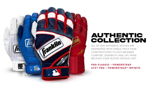 Franklin Adult Powerstrap Batting Gloves | Dick's Sporting Goods