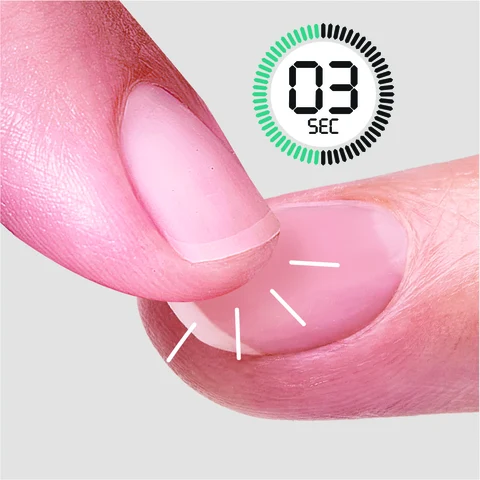 2. Hold repair in place for 3 seconds