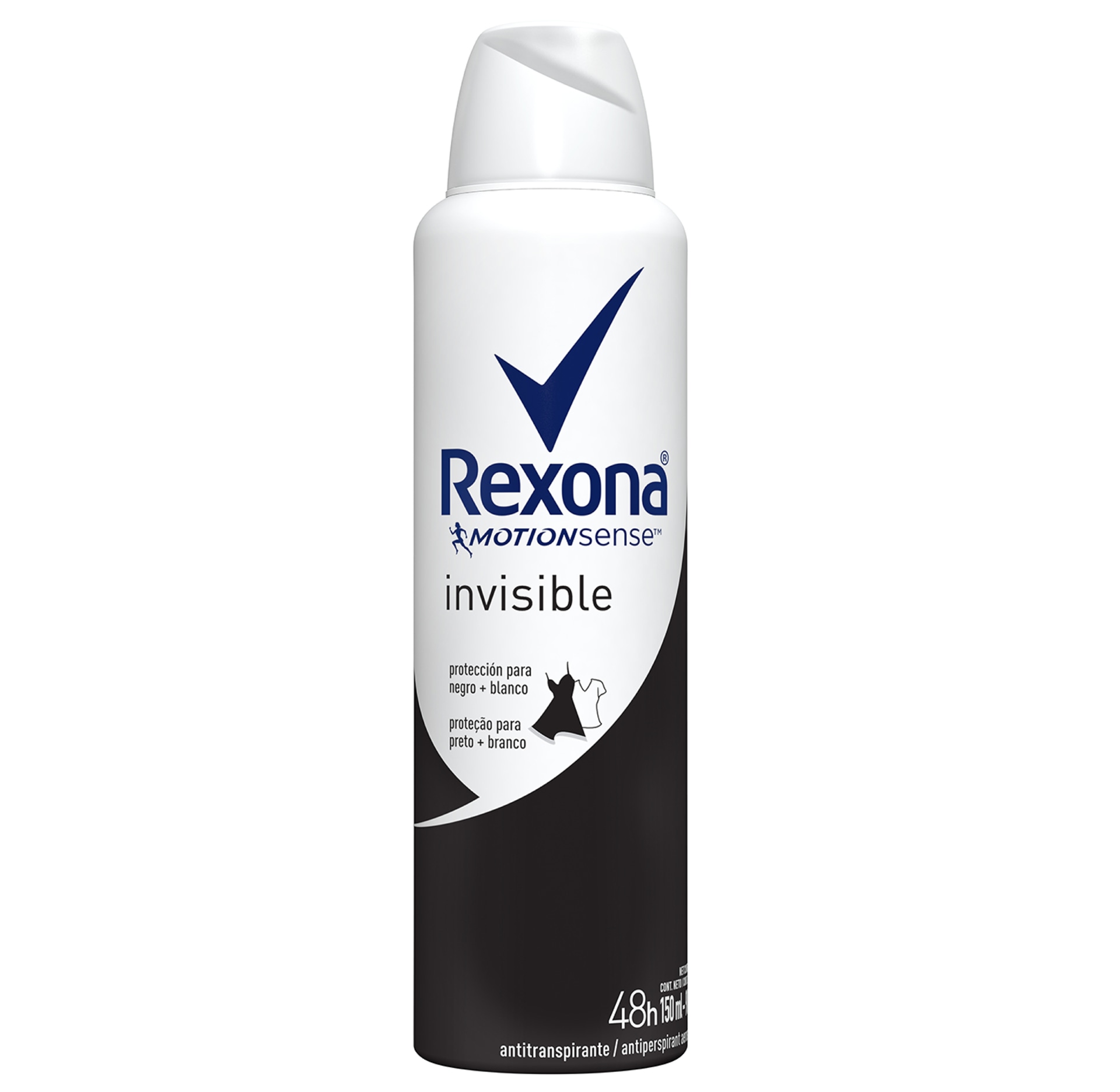 Desodorante Antitranspirante Aerosol Feminino Rexona Invisible 72 Horas  150ml - PanVel Farmácias