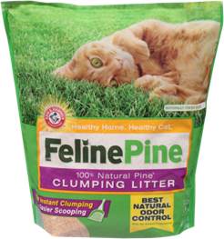 Feline Pine Cat Litter Natural Pine Clumping Litter 8 lb Walmart