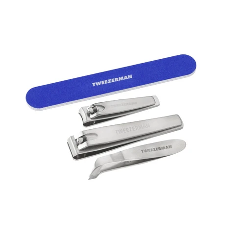 Tweezerman Nail Grooming Set - Includes Nail File, Nail Clippers