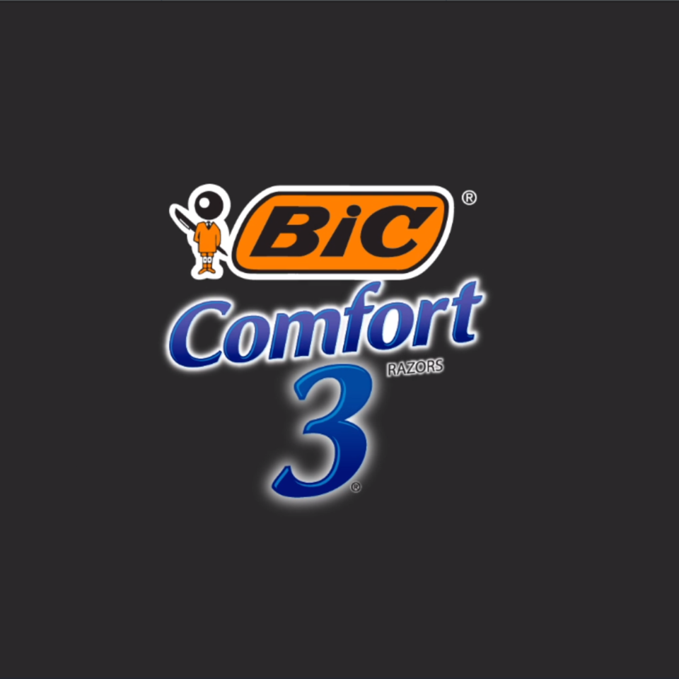 thumbnail video image 2 of BIC Comfort 3 Disposable Men's Razor, 3 Blade Razor for a Comfortable Shave, 8-Count, 2 of 7