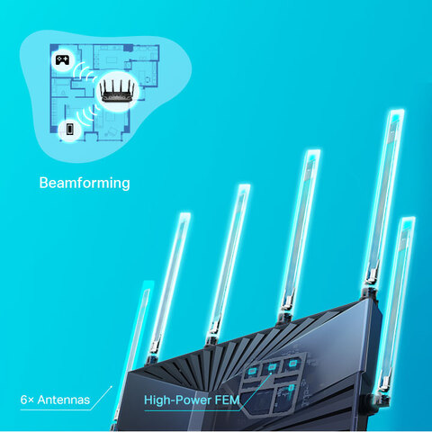 Archer AXE5400, AXE5400 Tri-Band 6-Stream Wi-Fi 6E Router