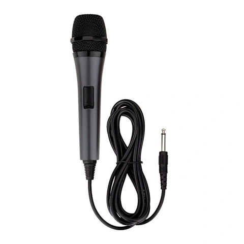 Singing Machine Unidirectional Dynamic Wired Microphone