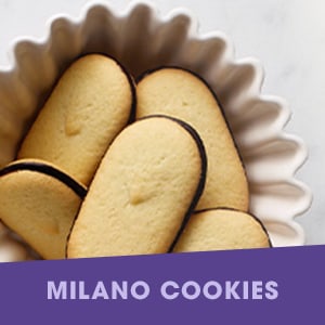 Double dark chocolate milano cookies