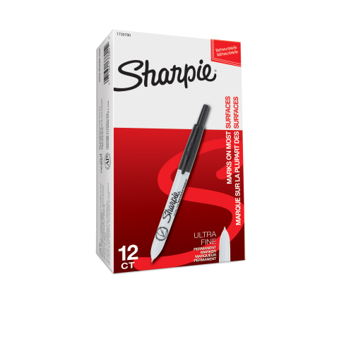 Sharpie 12pk Permanent Markers Ultra Fine Tip Multicolored : Target