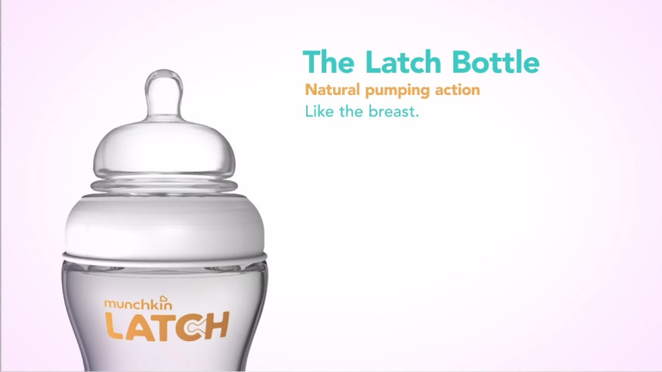 Munchkin LATCH Anti-Colic Baby Bottle, BPA Free, 4oz, Pack