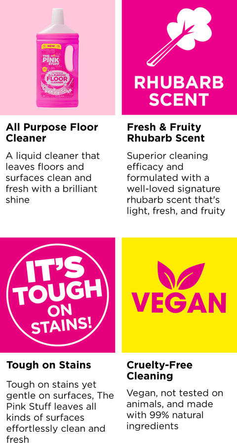 Satisfying floor mopping featuring our The Pink Stuff All Purpose Floo