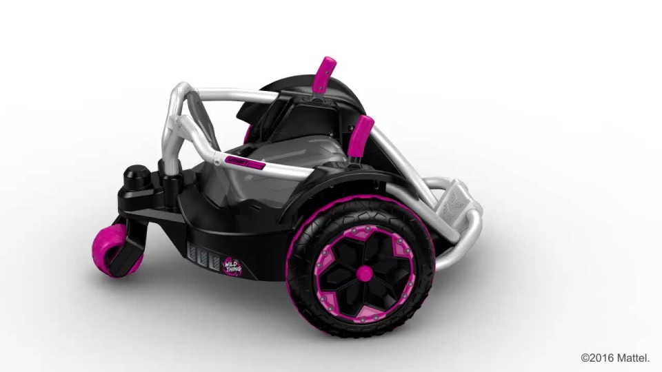 Power Wheels Wild Thing 12V Kids RideOn Vehicle, Pink
