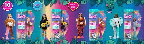 Barbie Chelsea Cutie Reveal Doll Jungle Animals - So Cute! 