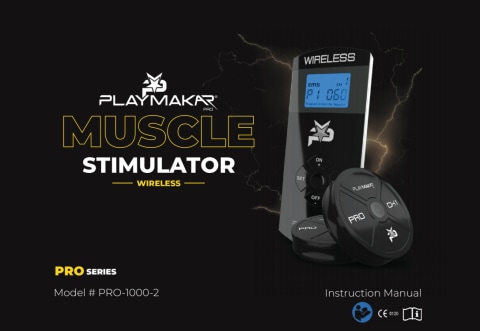 Muscle Stimulator & TENS Unit Combination with 2 Wireless Pods for Pain