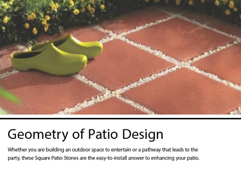 Square 12 In L X 12 In W X 2 In H Patio Stone In The Pavers Stepping Stones Department At Lowes Com