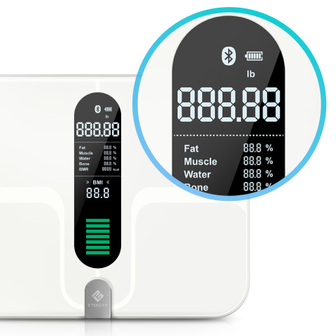 Etekcity Smart WiFi Body Fat Scale, FSA HSA Approved Accurate Dark