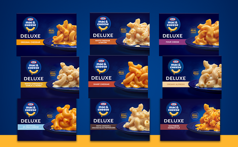 Kraft Deluxe Original Mac & Cheese Macaroni and Cheese Dinner, 8 