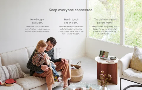 Google Nest Hub Max with 10