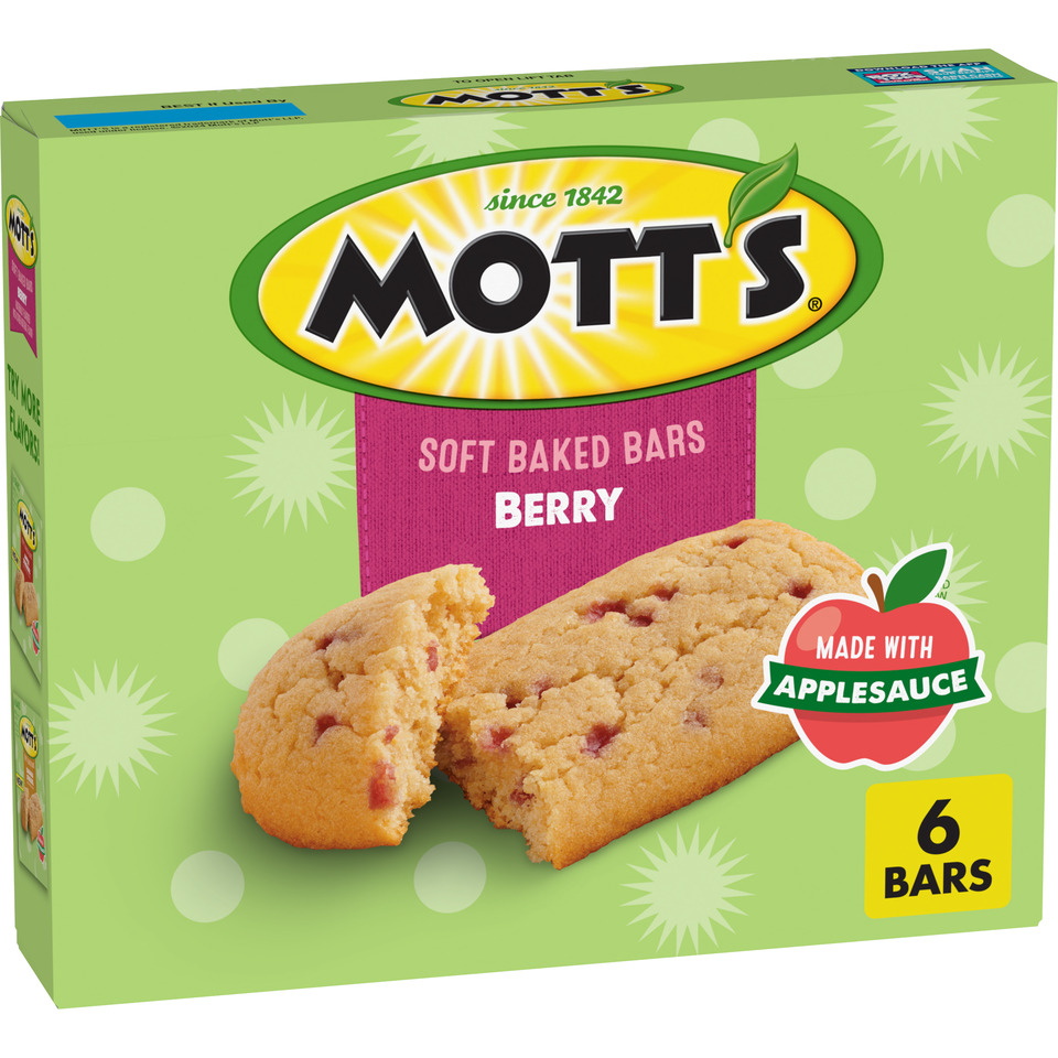 thumbnail video image 2 of Mott's Soft Baked Bars, Berry, Made with Applesauce, 6 Ct, 5.76 oz, 2 of 15