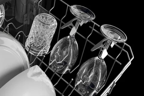 Four Stemware Holders in Middle Rack
