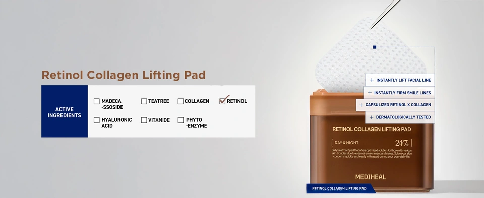 MEDIHEAL Retinol Collagen Lifting Pad