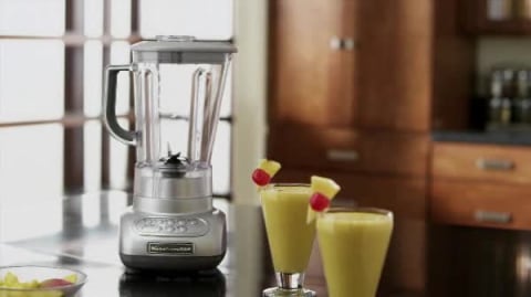 thumbnail video image 2 of kitchenaid 5-speed blenders with polycarbonate jars, white, 2 of 5