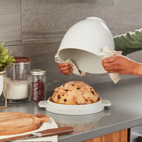 KitchenAid® Grey Speckle Bread Bowl with Baking Lid, MJB Home Center