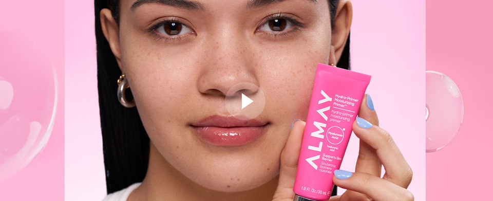 thumbnail video image 2 of Almay Hydra-Prime™ Moisturizing Primer, Hydrating, Long-Lasting Makeup, Cruelty-Free, 100, 0.95 fl oz, 2 of 11