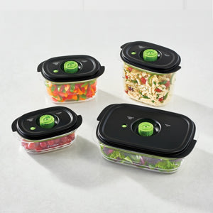 FoodSaver 5-Cup Vacuum Container Set With Lids (2-Pack) - Hoover
