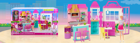 Conjunto Barbie Restaurante Cook'N Grill - Mattel HBB91 - Arco