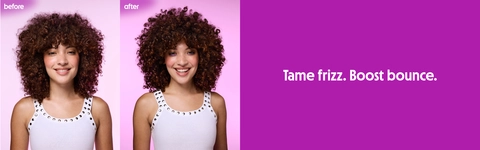 tame frizz. better bounce