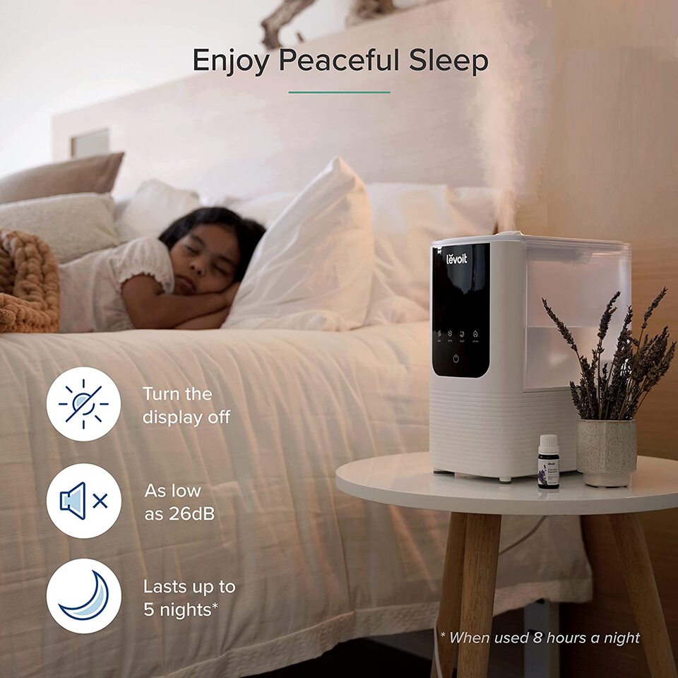 thumbnail video image 2 of LEVOIT Smart Cool and Warm Mist Humidifier with Aromatherapy,4.5L, LV450S,White, 2 of 14