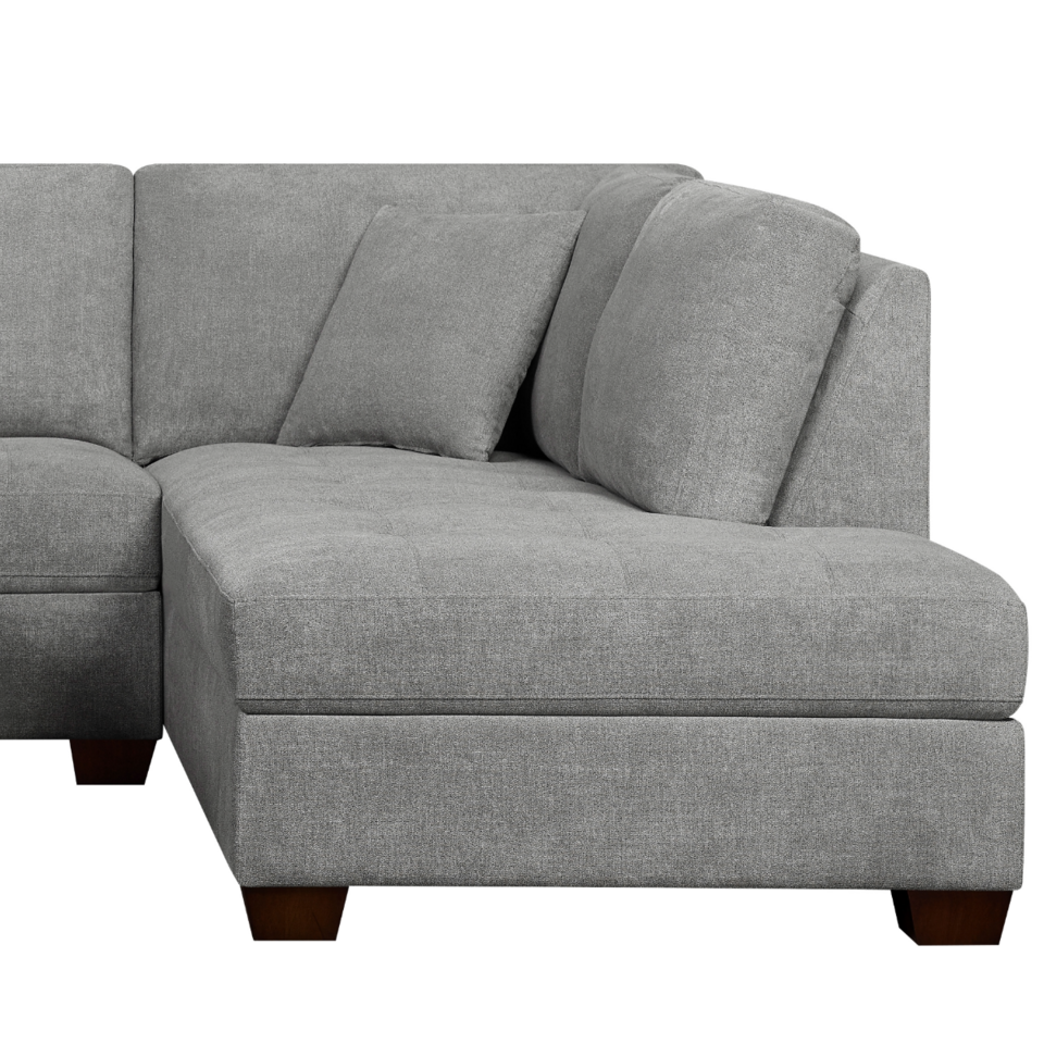 Thomasville Miles Fabric Sectional With Storage Ottoman Obappliances