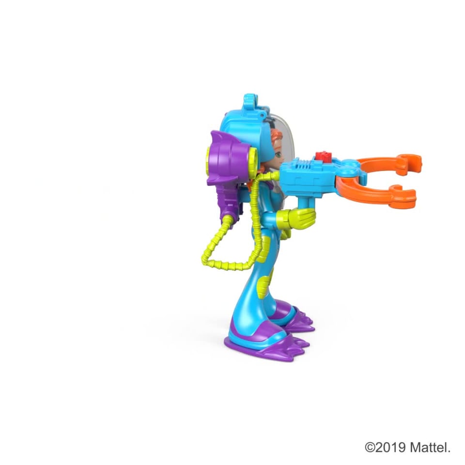 thumbnail video image 2 of Rescue Heroes Sandy O'Shin Action Figure Set, 2 of 7