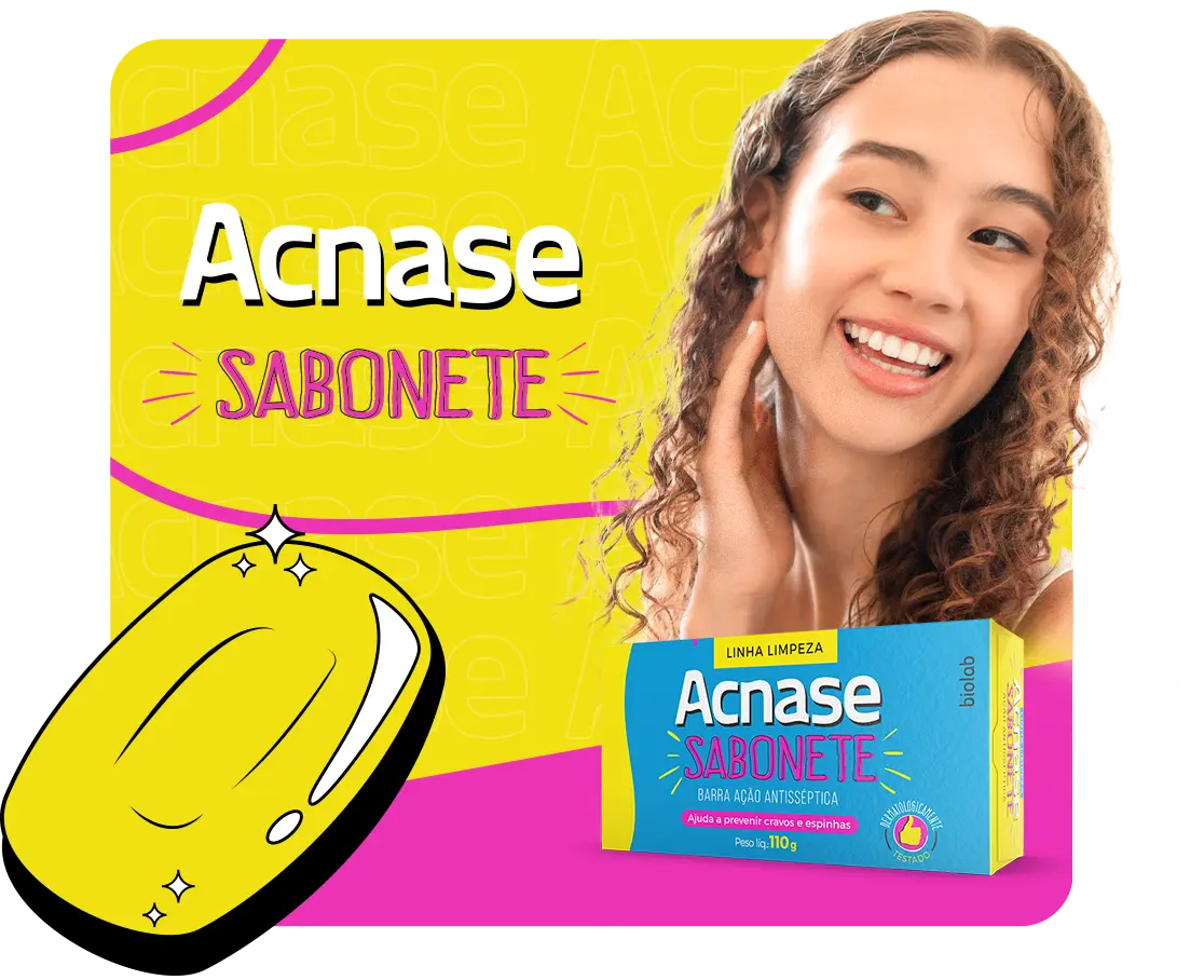 Sabonete Em Barra Facial Acnase Ação Antisséptica 110g