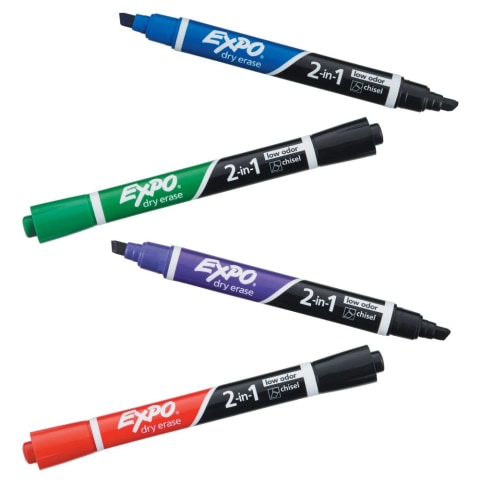 Expo Dual Ended Dry Erase Marker Set 8 Colors