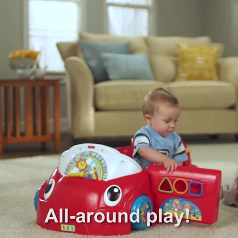 Fisher-Price Laugh & Learn Crawl Around Car, Electronic Learning Toy Activity Center for Baby, Pink - image 2 of 7