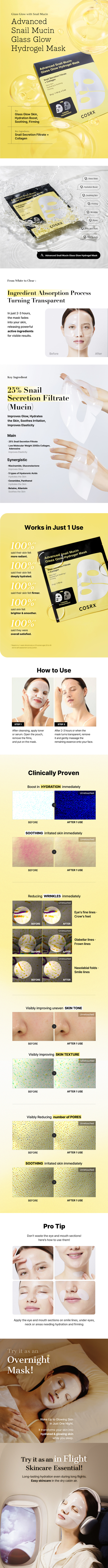 snailhydrogel mask