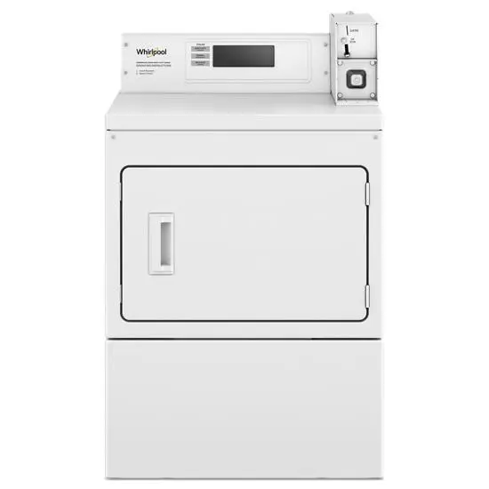 Whirlpool CEM2779JQ 7.4 CuFt Commercial Front Load White Electric