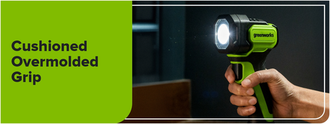 Greenworks 24V Cordless LED Flashlight Kit, 200lm Handheld Light
