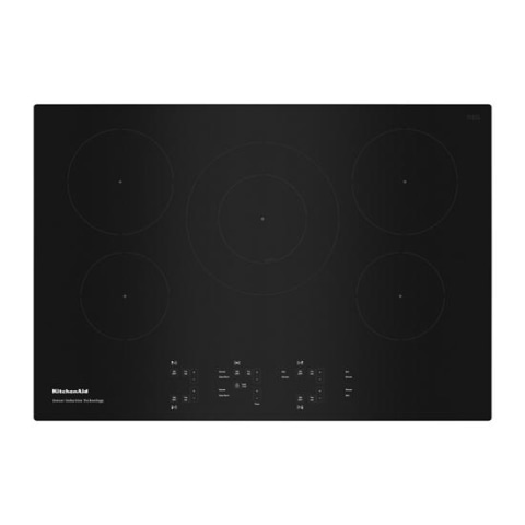KitchenAid 30 Black 5-element Sensor Induction Cooktop