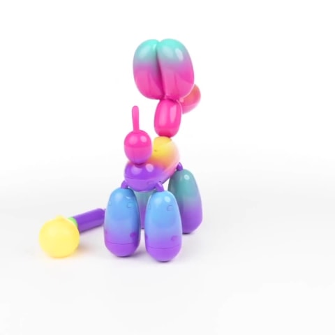 SQUEAKEE Rainbowie THE RAINBOW BALLOON DOG Interactive Toy NEW (1021W/62)