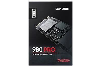 Samsung 980 Pro SSD 2TB M.2 NVMe Interface PCIe Gen 4x4 Samsung 980 Pro SSD 2TB M.2 NVMe Interface PCIe Gen 4x4