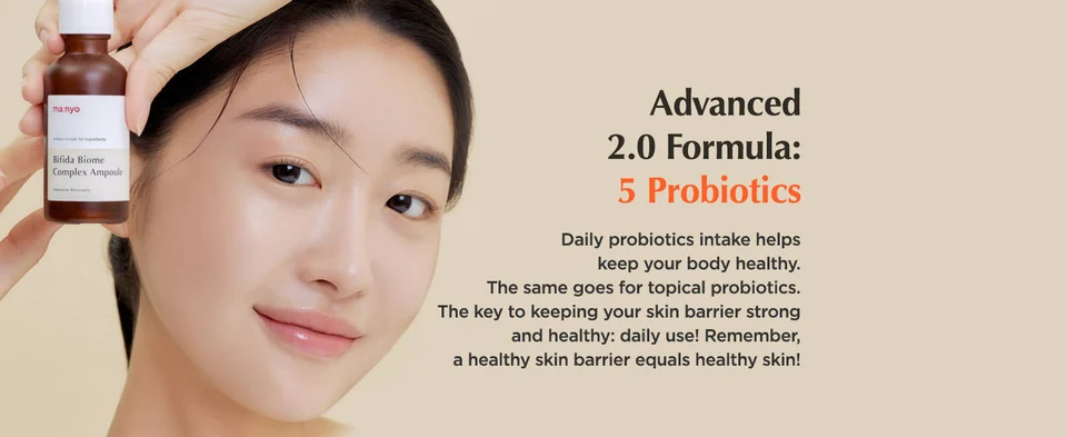 5 Probiotics formula to keep your skin barrier strong and healthy.