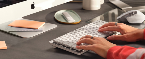Logitech MX Mechanical Mini for Mac Wireless Keyboard (Pale Gray, Tactile  Quiet)