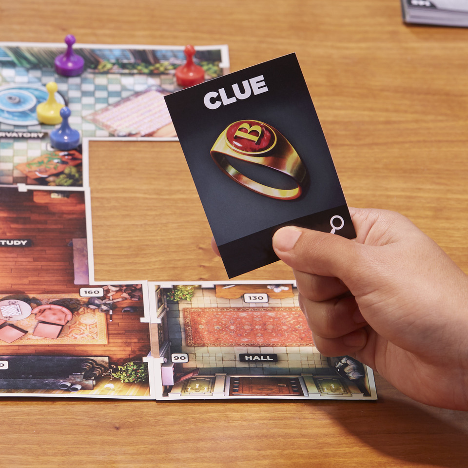 thumbnail video image 2 of Clue Board Game Treachery at Tudor Mansion, Escape Room Game, Cooperative Family Game, 2 of 8