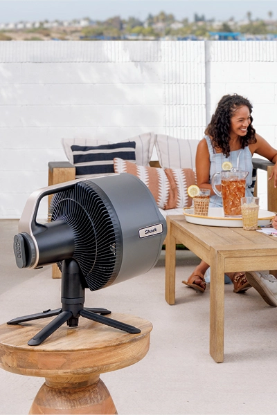 Shark FlexBreeze Pro Mist Indoor/Outdoor Fan in Charcoal Grey