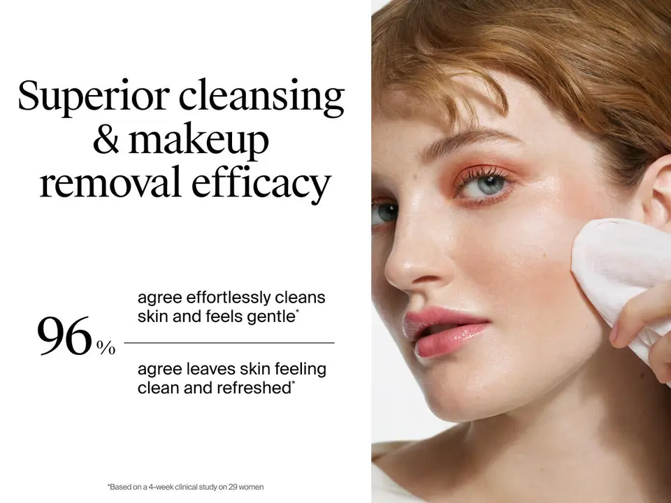 Superior cleansing and makeup removal efficacy
